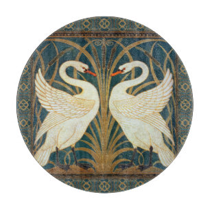 Walter Crane Schwan, Binse Und Iris Jugendstil Schneidebrett