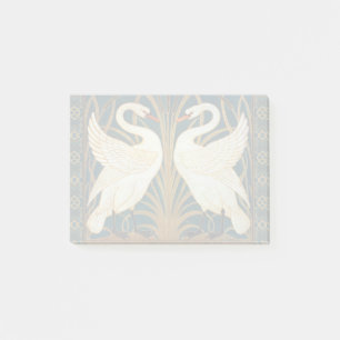 Walter Crane Schwan, Eilrush und Schwertlilie Art  Post-it Klebezettel
