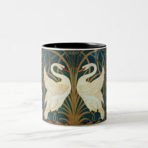 Walter Crane Schwan, Eilrush und Schwertlilie Art Zweifarbige Tasse