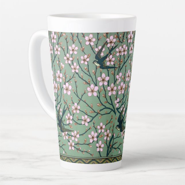 Walter Crane - Swallows and Almond Blossoms Mug (Angle gauche)