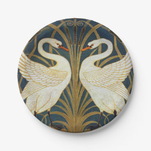 Walter Crane - Swan, Rush and Iris Art Nouveau Pappteller