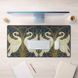 Walter Crane - Swan, Rush and Iris Art Nouveau Schreibtischunterlage