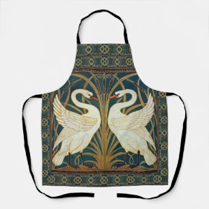 Walter Crane Swan, Rush and Iris Art Nouveau Schürze