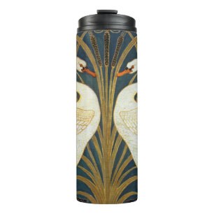 Walter Crane - Swan, Rush and Iris Art Nouveau Thermosbecher