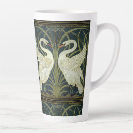 Walter Crane Swan & Rush und Iris viktorianisch Milchtasse