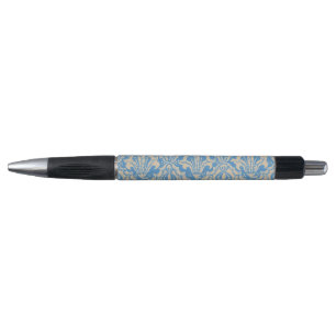 Walter Crane Vintage Blaue Samen- und Blumenkunst Kugelschreiber