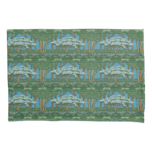 Walter Crane Vintage Wald Wallpaper mit May Tree Kissenbezug