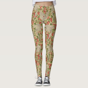 Walter Crane Weißer Kakadu Roter Granatapfel Kunst Leggings