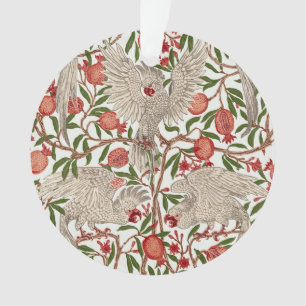 Walter Crane Weißer Kakadu Roter Granatapfel Kunst Ornament