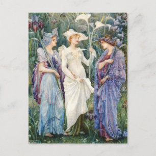 Walter Crane: Zeichen des Frühlings Postkarte