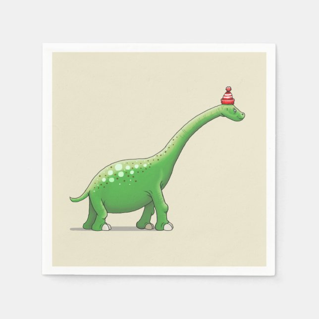 Walter der Dinosaurier Serviette (Vorderseite)