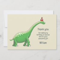 Walter die Dinosaurier Danke-Karte