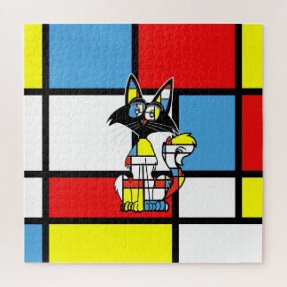 Walter findet sich im Piet Mondrian