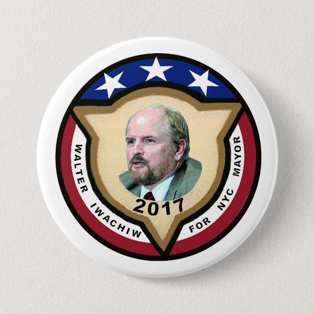 Walter Iwachiw für NYC Bürgermeister im Jahre 2017 Button (Vorderseite)