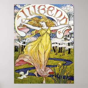 Walter-Kran "Jugend" Kunst Nouveau Plakat