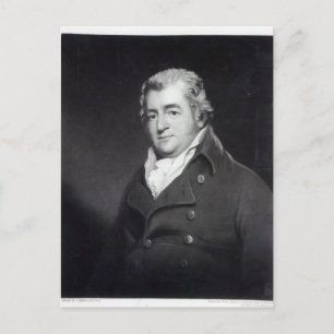 Walter Ramsden Fawkes, graviert von William Say Postkarte