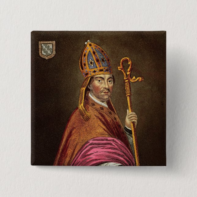 Walter Stapledon (1261-1326), nach einer Malerei Button (Vorderseite)