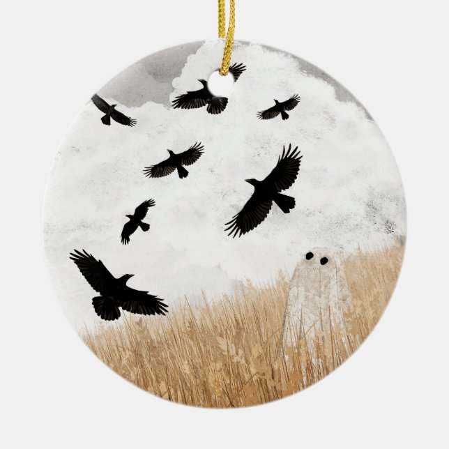 Walter & The Crows Keramik Ornament (Vorne)