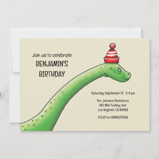 Walter the Dinosaur Birthday Einladung