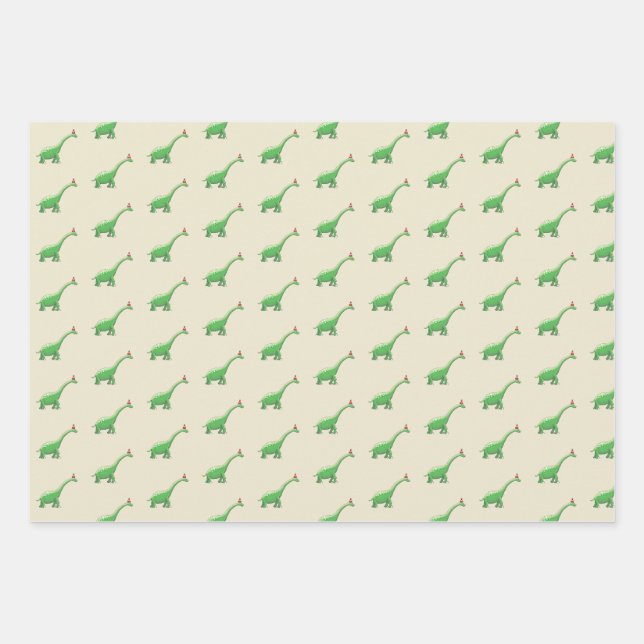Walter the Dinosaur Geschenkpapier Set (Vorderseite)