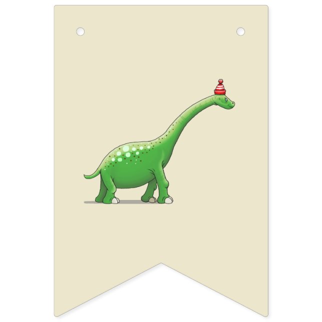 Walter the Dinosaur Wimpelkette (Erste Fahne)