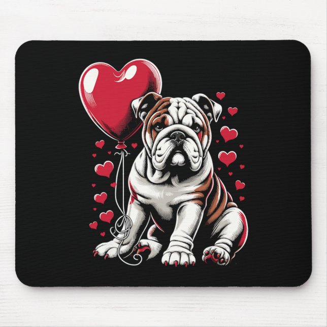 Walter Valentinstag Hundebesitzer Valentin Mousepad (Vorne)
