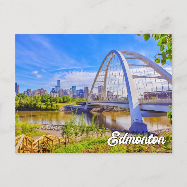 Walterdale Bridge, Edmonton, Alberta, Kanada Postkarte (Vorderseite)