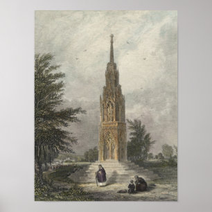 Waltham Kreuz, c.1820 Poster