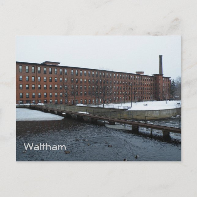 Waltham Postkarte (Vorderseite)