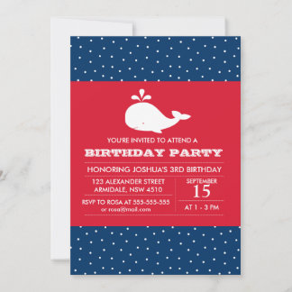 Walthemageburtstags-Jungen-Party Einladung