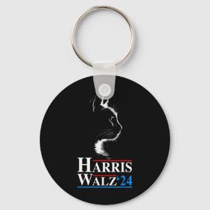 Waltz 2024 Wahl Funny Cat Kamala Harris Tim Wa Schlüsselanhänger