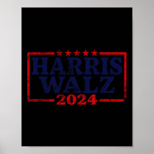 Waltz 2024 Wahl Kamala Harris Tim Waltz 2024 5 Poster