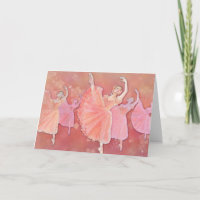 Waltz der Blumen-Ballett-Gruß-Karte
