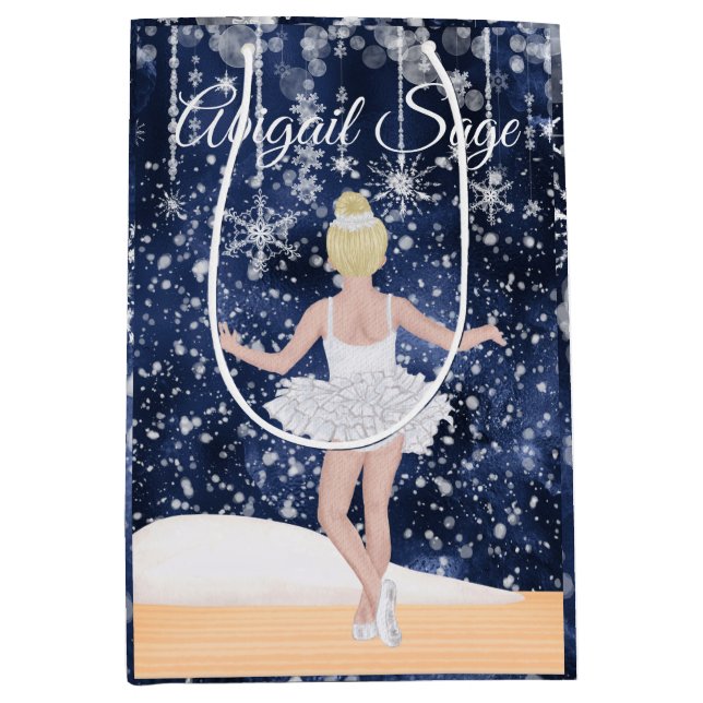 Waltz der Schneeflocken das Nutcracker Ballett Mittlere Geschenktüte (Vorderseite)