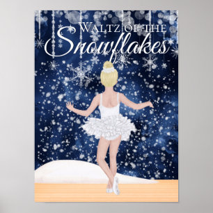 Waltz der Schneeflocken das Nutcracker Ballett Poster