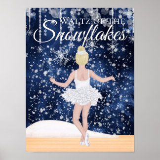 Waltz der Schneeflocken das Nutcracker Ballett Poster