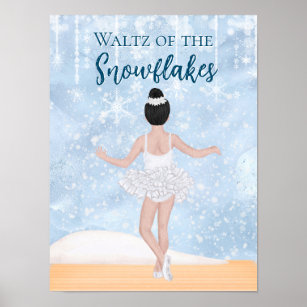 Waltz der Schneeflocken das Nutcracker Ballett Poster