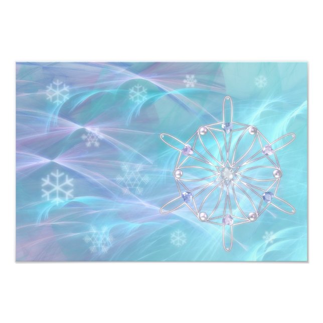 Waltz des Snowflakes Foto Print (Vorne)