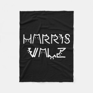 Waltz Harris Walz Kamala Tim Democratic Vp Preside Fleecedecke