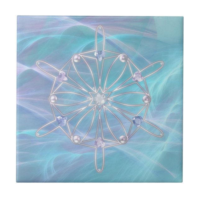 Waltz of the Snowflakes Decorative Tile Fliese (Vorderseite)