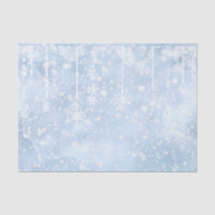 Waltz of the Snowflakes Light Blue Snow Seidenpapier