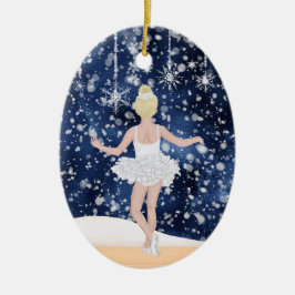 Waltz von Snowflakes Nutcracker Ballett Weihnachte Keramik Ornament