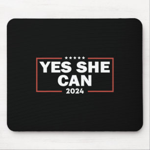 Waltz Yes She Can 2024 Wahl wählen Kamala Harris Mousepad
