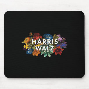Walz 2024 Floral Feminine Women Harris Waltz 2024 Mousepad