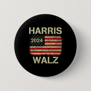 Walz 2024 Kamala Harris 2024 Tim Walz 2024 USA Button
