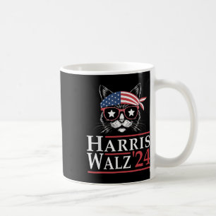 Walz 2024 Lustige Katze Wahl Kamala Harris Tim Wal Kaffeetasse
