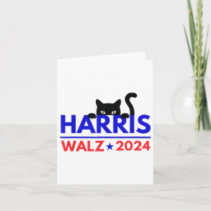 Walz 2024 Lustige Katze Wahl Kamala Harris Tim Wal Karte