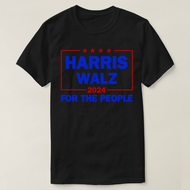 Walz 2024 Pour Le Peuple White TShirt (Design devant)