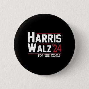 Walz 2024 Präsident Amerikanisch Kamala Harris Wal Button