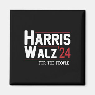 Walz 2024 Präsident Amerikanisch Kamala Harris Wal Magnet